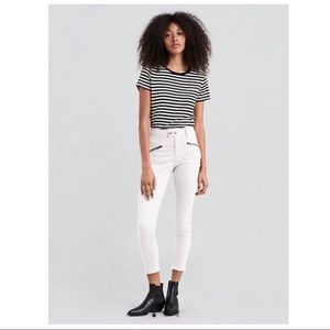 Levi’s 721 high rise skinny ankle moto jean
